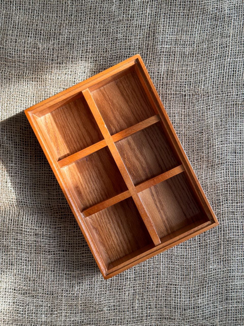 wooden serving box