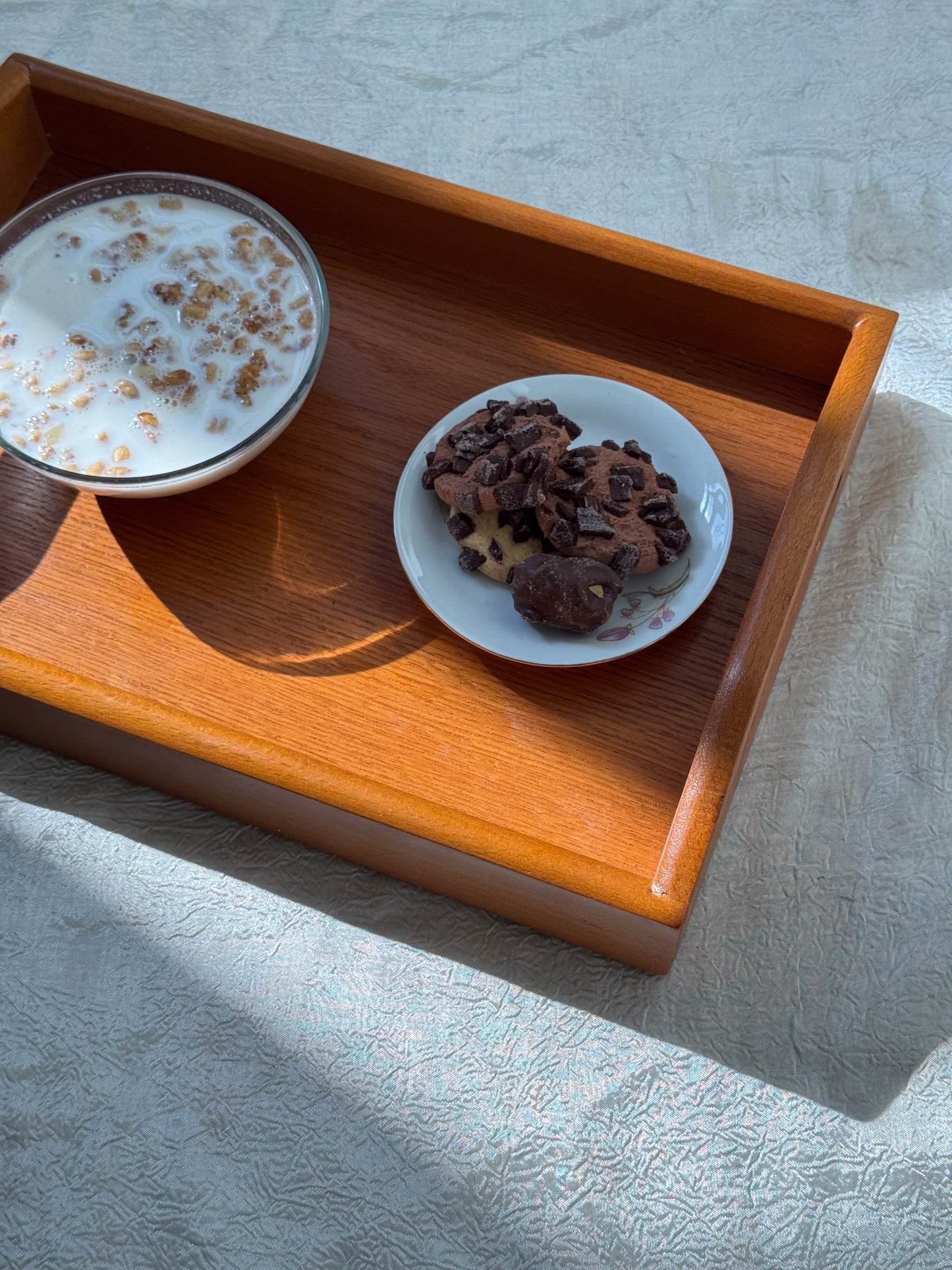 wooden tray